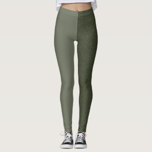 Leggings de Divisão Verde de Motoso Personalizado 