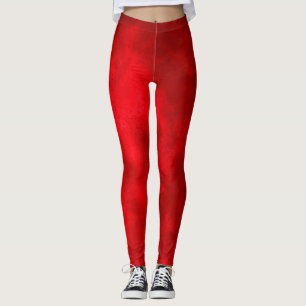 Leggings de Efeito de Nuvem Vermelha