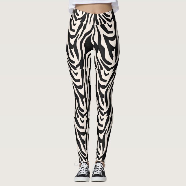 Leggings de "Elegância Selvagem" (Frente)