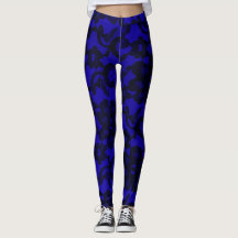 Leggings de Espaços Elegantes Elegantes marinhos A