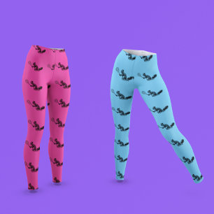 Leggings de Esquilo Tênis cor-de-rosa