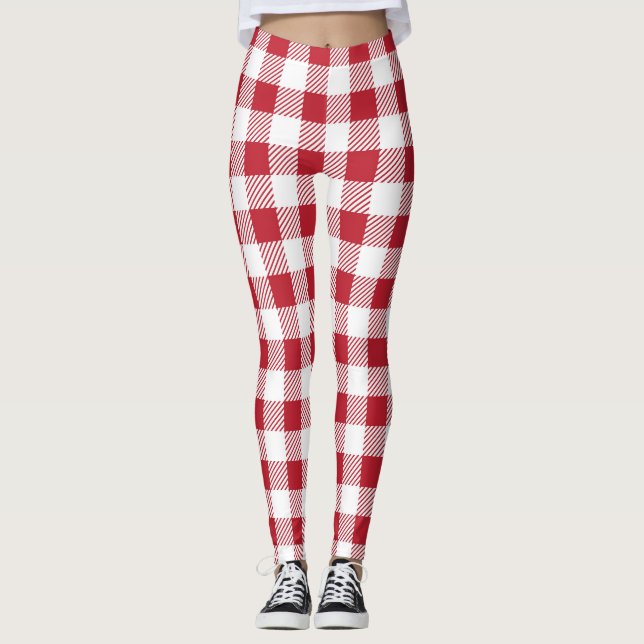 Leggings de estilo controladas por Gingham clássic (Frente)