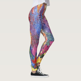 Leggings de explosão floral_aklouco