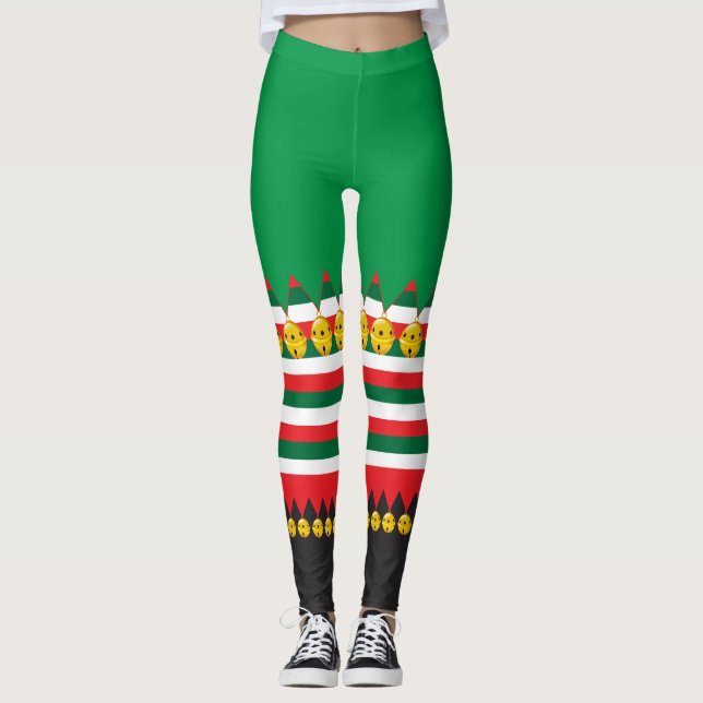 Leggings de Fantasia de Natal com Sininhos (Frente)