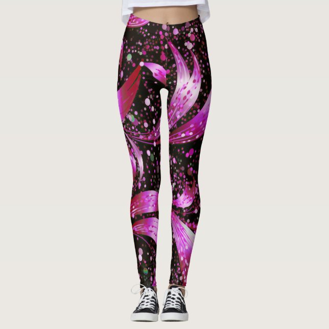 Leggings de fantasia rosa (Frente)