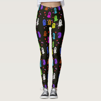Leggings de fantasmas do Dia das Bruxas