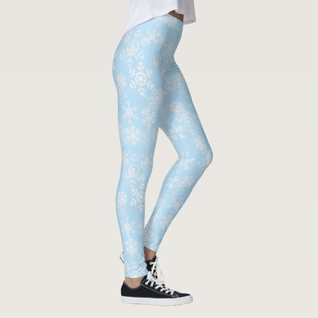Leggings de fenda de neve de feriado feminino (Direita)