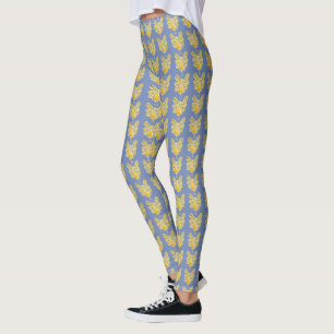Leggings de Feriado de Anjo Amarelo do Guardian
