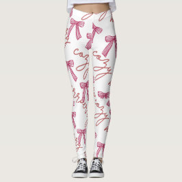 Leggings de Feriado de Cozy e Feliz