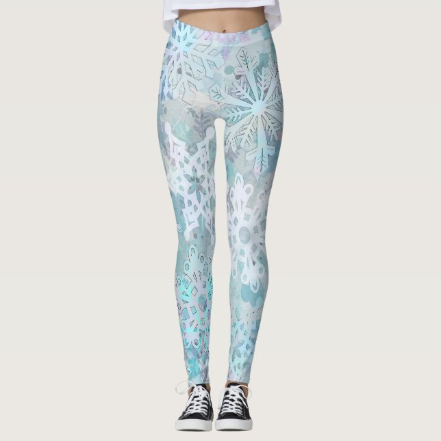 Leggings de flocos de neve (Frente)