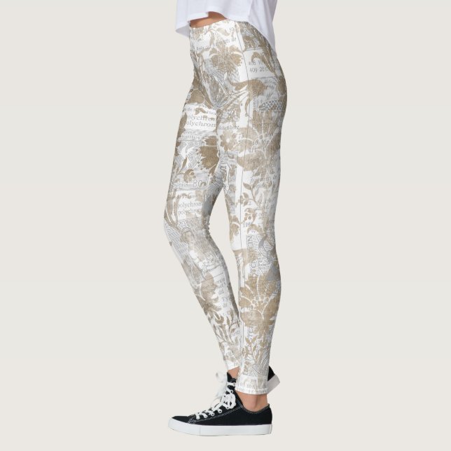 Leggings de Flor Ephemera de Um Tipo, Únicas (Esquerda)