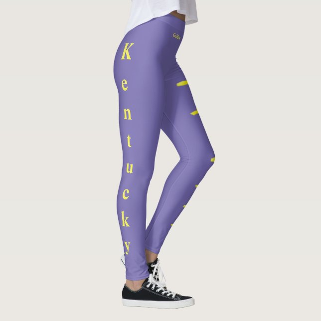 Leggings de Flores do Estado Purple Kentucky Golde (Direita)