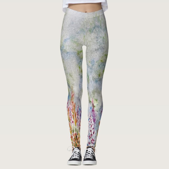 Leggings de flores silvestres (Frente)
