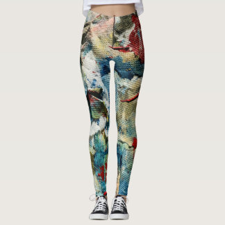 Leggings de Fluxo Abstrato