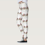 Leggings de Foodie Sundae Sundae do Sorvete Quente<br><div class="desc">As leggings apresentam um marcador original ilustrativo de um sundae delicioso de fudge quente revestido com chantilly e cereja.</div>