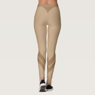 Leggings de forma de booty marrom