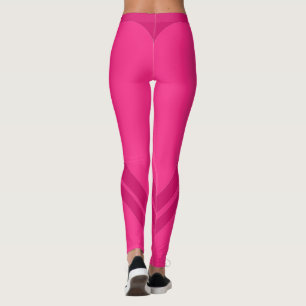 Leggings de forma de tonalidade rosa