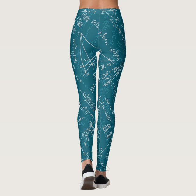 leggings de fórmulas matemáticas (Verso)