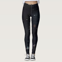 Leggings de Galáxia da Noite Estelar