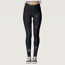 Leggings de Galáxia da Noite Estelar