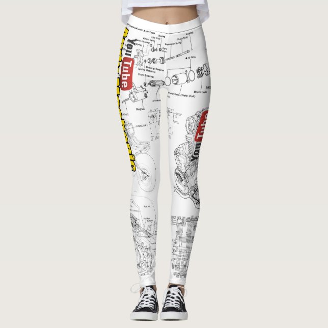 Leggings de Garotas de Ferramentas - esquemas (Frente)