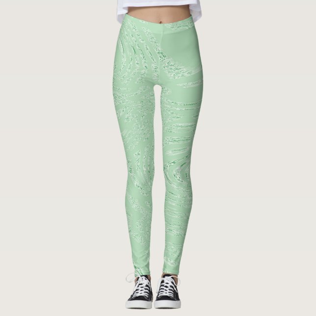 Leggings de gelo verde (Frente)
