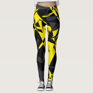 Leggings de Geometria Abstrata Funky