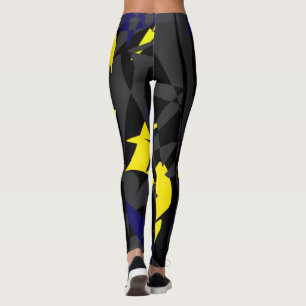 Leggings de Geometria Abstrata Funky