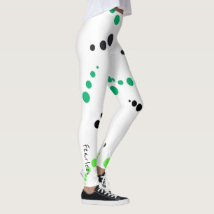 Leggings de Geometria Funky Arte Abstrata Destemid