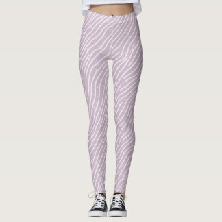 Leggings de Ginásio com Estampa de Linha Ondulada