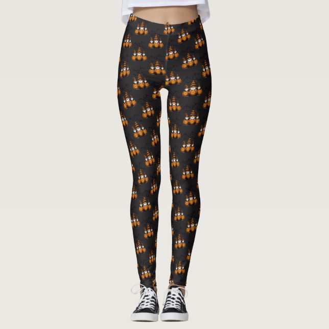 Leggings de Gnome de Halloween (Frente)