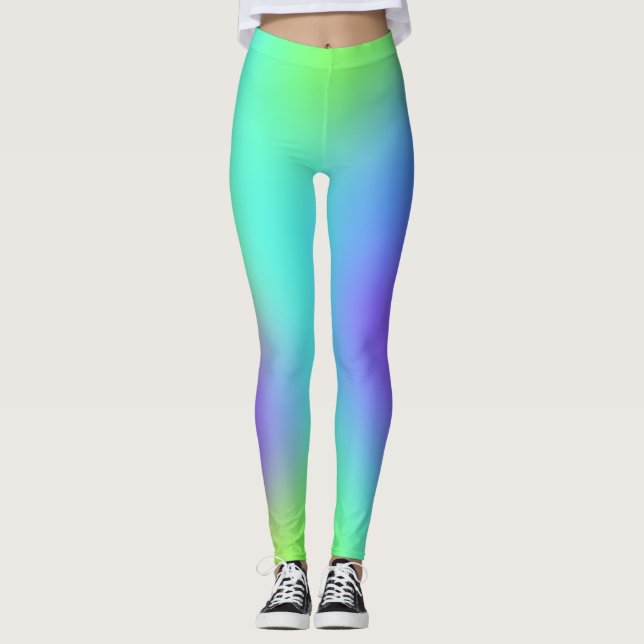 Leggings de gradiente coloridas (Frente)