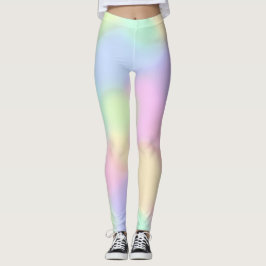 Leggings de gradiente de cores Pastel