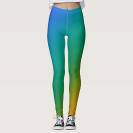 Leggings de gradiente de tons de joias