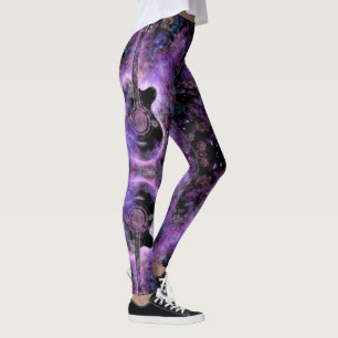 Leggings de Guitarra Rock N Roll Presente de Músic