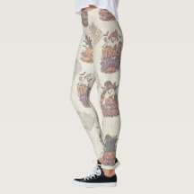 Leggings de Halloween com Fantasmas Fofos para Dia