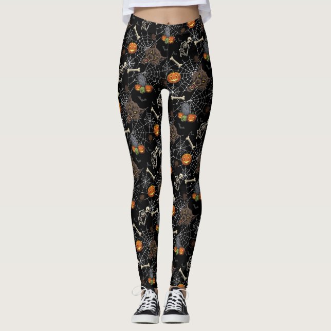 🐺 Leggings de Halloween do lobisomem 🎃 💀 (Frente)