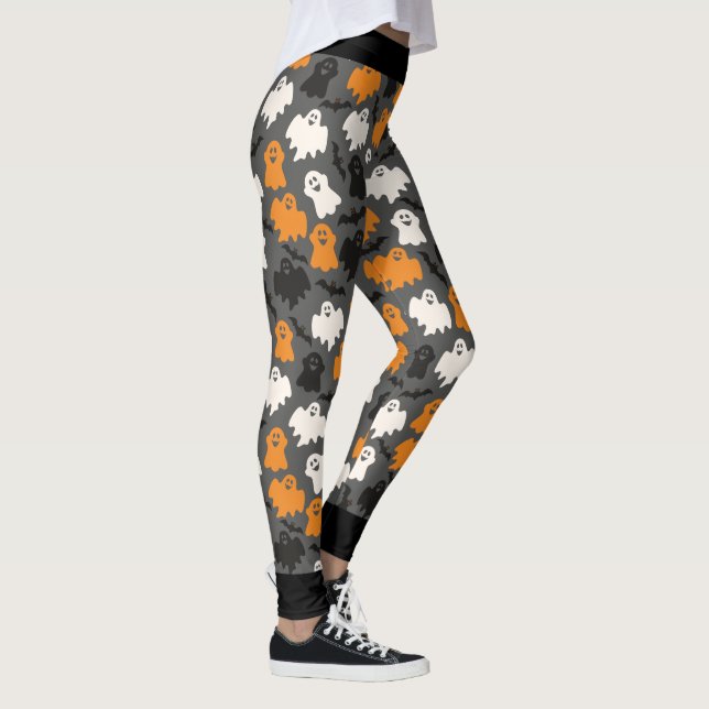 Leggings de Halloween Fantasma Assustador (Direita)