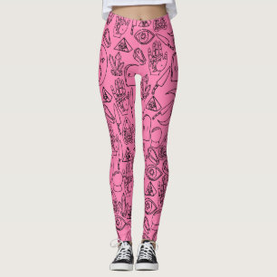 Leggings de Halloween rosa