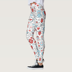 Leggings de Ícones do dia de os namorados