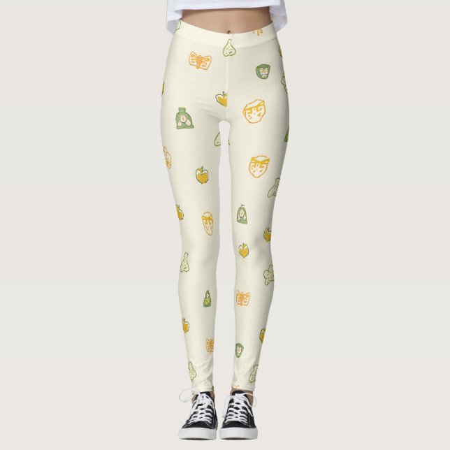 Leggings de imagem de Fazenda animal (Frente)