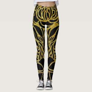 Leggings de impressão animal retrorreflectoras de