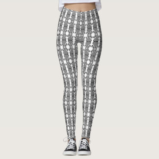Leggings de impressão da cinza