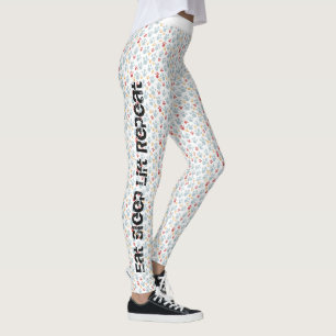 Leggings de impressão da pista de montagem de malh