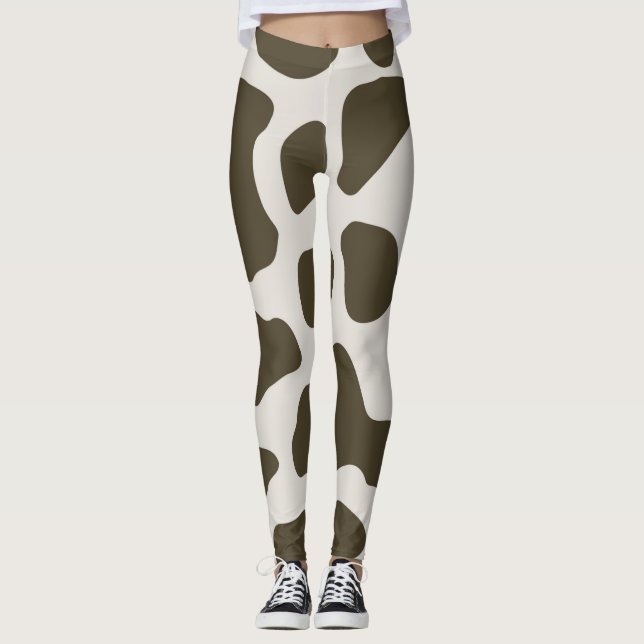 Leggings de impressão de animais vermelhos (Frente)