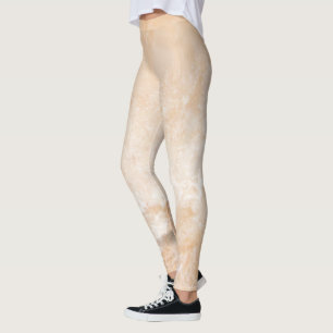Leggings de Impressão de Aquarela Gorda