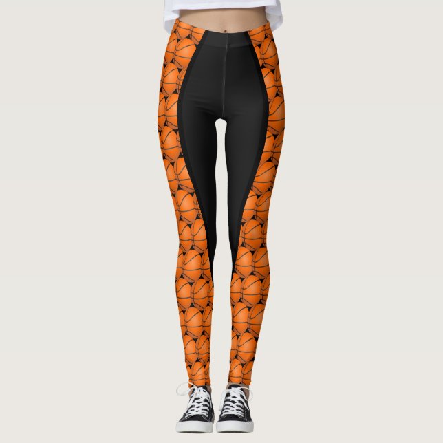 Leggings de Impressão de basquete (Frente)