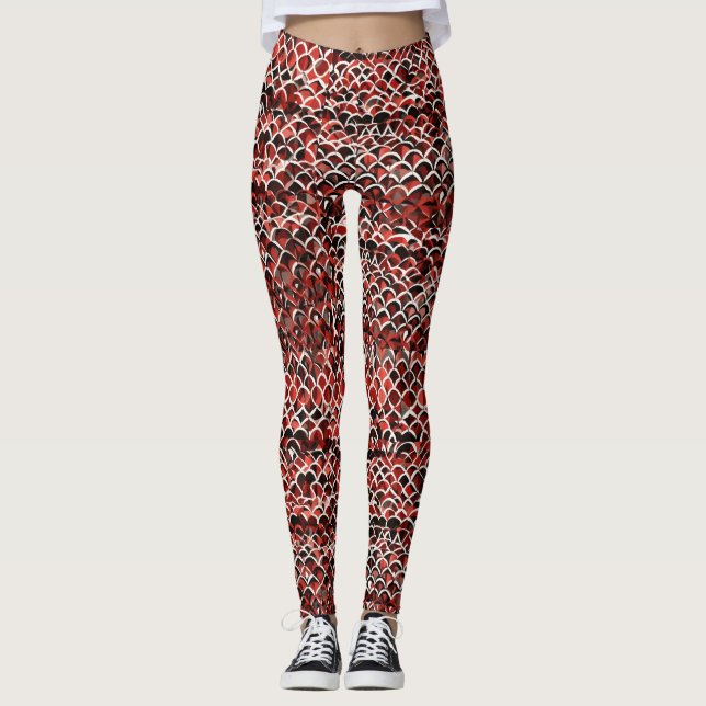 Leggings de Impressão de Cores Totais (Frente)