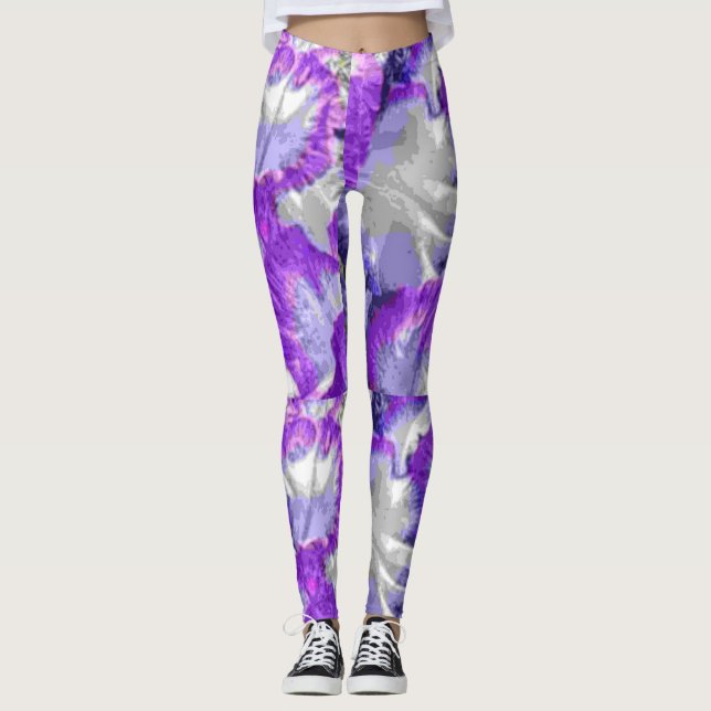 Leggings de Impressão de jardim (Frente)
