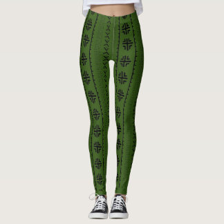 Leggings de Impressão de lama africana